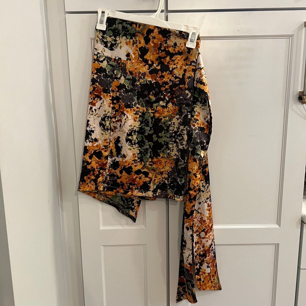 Never Fully Dresser Wrap Satin Mini Skirt